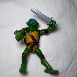 TMNT Teenage Mutant Ninja Turtles Leonardo W/Machete Twisting Action McDonalds